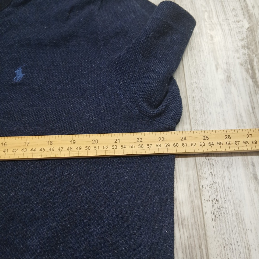 Polo‎ Ralph Lauren Mens Pima Cotton Crewneck Sweater Navy Blue XL - Picture 7 of 9